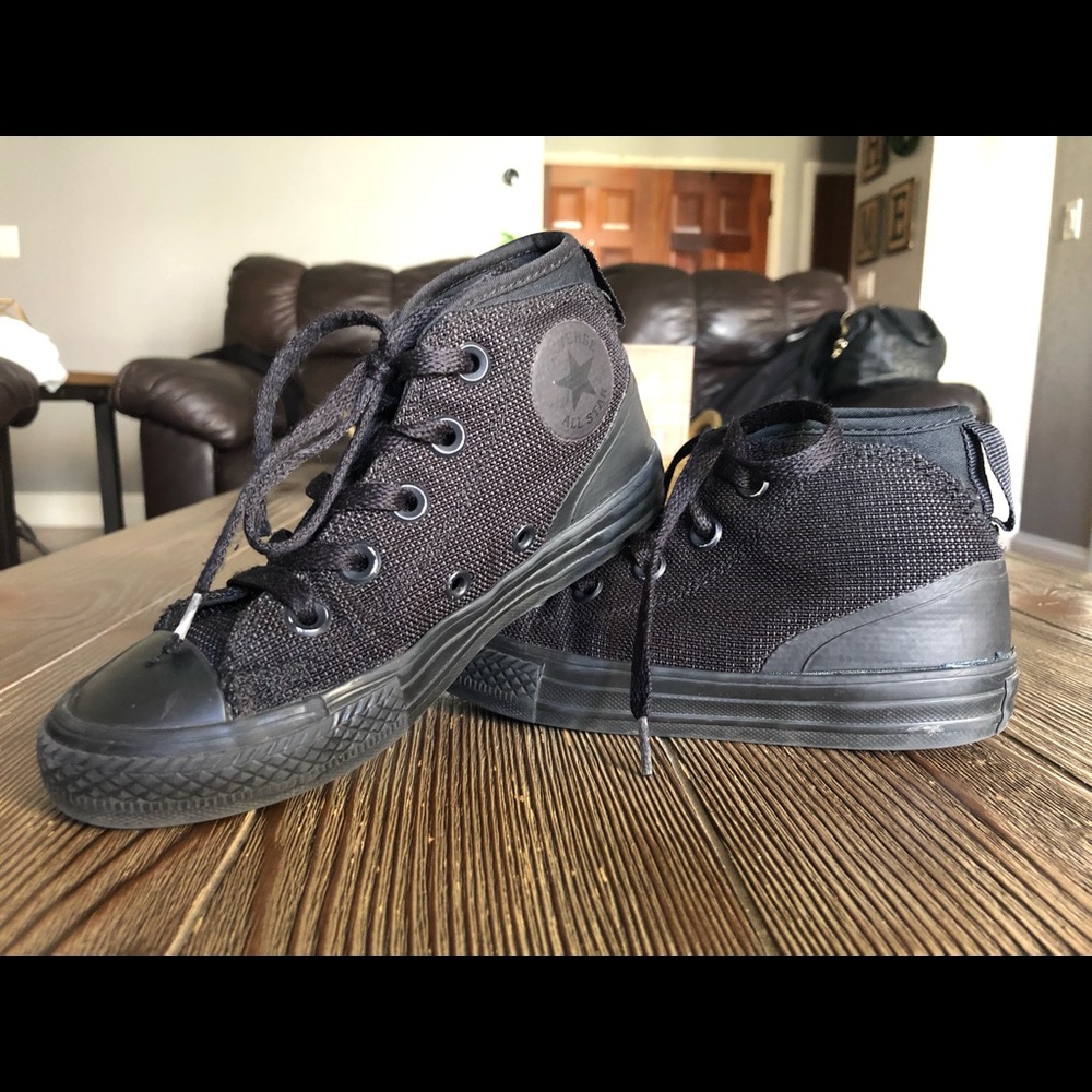 Boys Black Converse